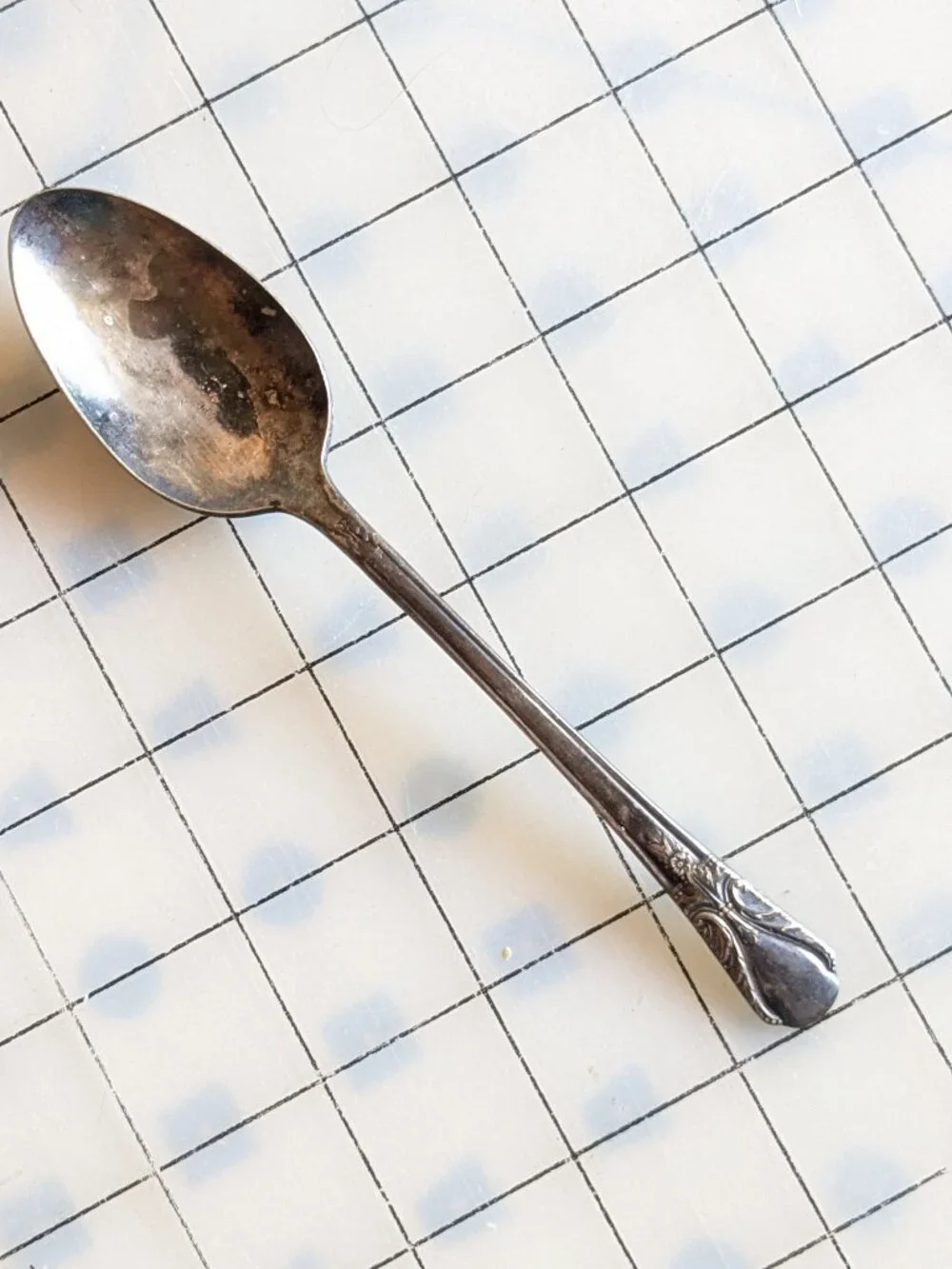 Set of 5 Silverplate Flatware - Spoons and a Fork Vintage